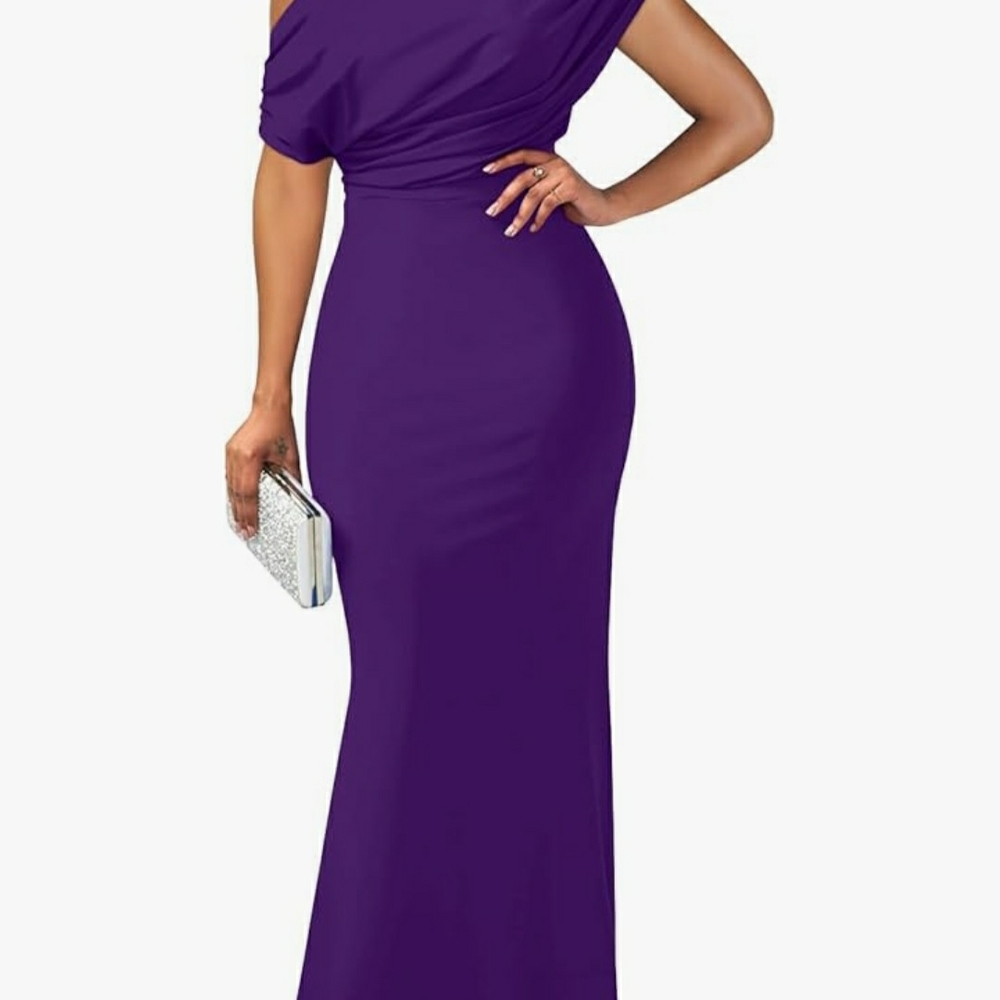 Elegant Purple Evening Gown